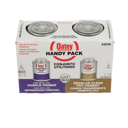 Oatey® Regular PVC Cement and Purple Primer Handy Pack - 8 oz.