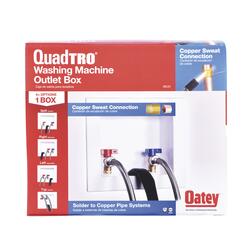 Oatey® Quadtro® Washing Machine Outlet Box - 1/2