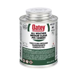 P. white mr. oat peevia（OC） Oatey 8 oz. Medium Milky All-Purpose ABS, CPVC, PVC Cement