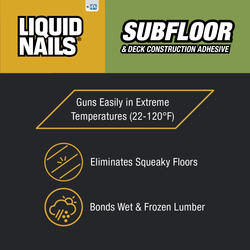 LIQUID NAILS® Subfloor & Deck Construction Adhesive - 28 oz. at Menards®