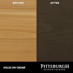 Pittsburgh Paints & Stains® Ultra Advanced Oxford Brown Solid Color ...