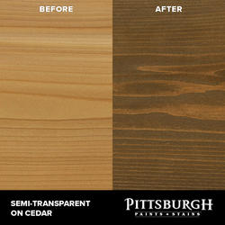 Pittsburgh Paints Stains Ultra Advanced Semi Transparent Coffee Wood Stain Gal At Menards