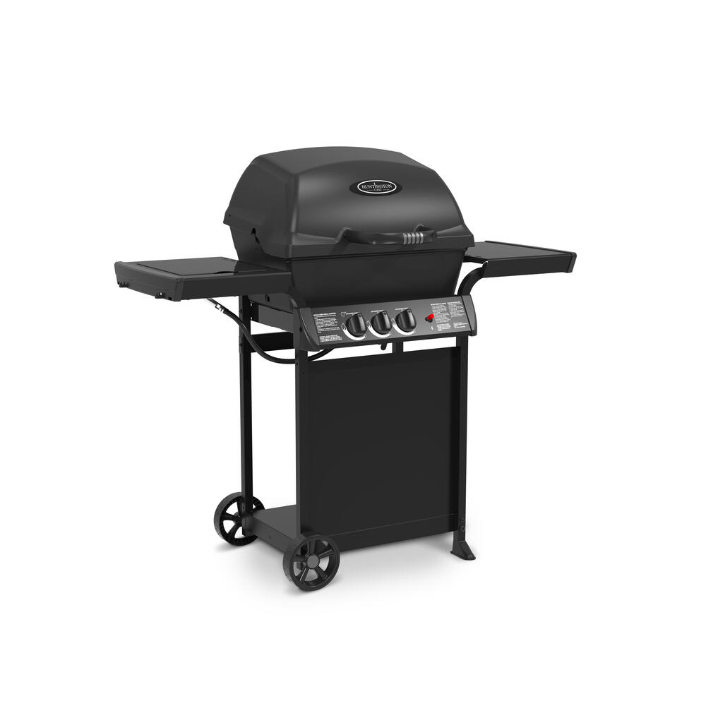 Huntington 2-Burner Propane Gas Grill with Side Burner