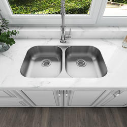 Sinber 32 Undermount Single Bowl Workstation Kitchen Sink with 304  Stainless Steel