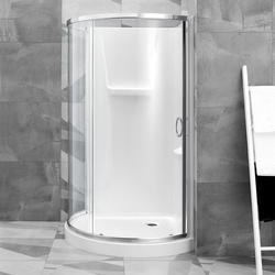 Ove Decors Breeze Shower Kit with Wall and Base