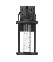 Patriot Lighting® Shelley Matte Black Integrated LED Outdoor Wall Light at  Menards®