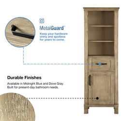 Oak Linen Cabinet - Atlanta 39'' Bathroom Storage - VanitySale