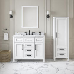 OVE Decors Michigan 20''W x 14-1/2"D x 60"H White Linen Cabinet at Menards®