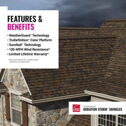 Owens Corning® TruDefinition® Duration STORM® Desert Tan Impact ...