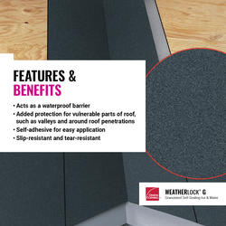 WeatherLock® Mat Self-Sealing Waterproofing Barrier - Owens Corning®  Roofing