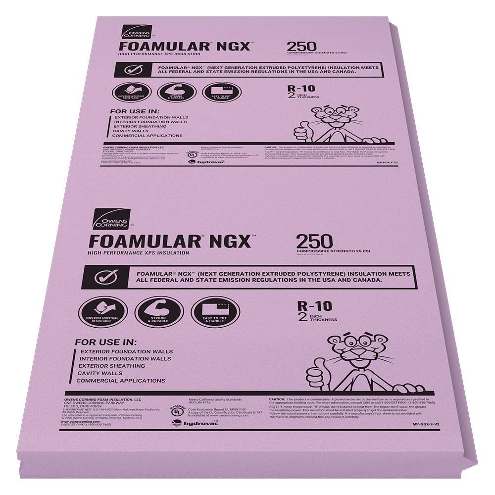 Owens Corning® FOAMULAR® 250 (25 psi) R-20 Extruded Polystyrene Foam Board Insulation 4