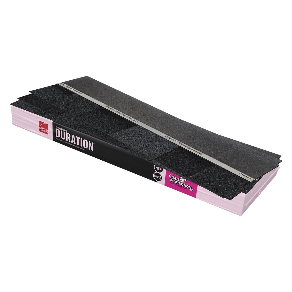 Owens Corning® TruDefinition® Duration® Onyx Black Architectural Roofing Shingles (32.8 sq. ft.)