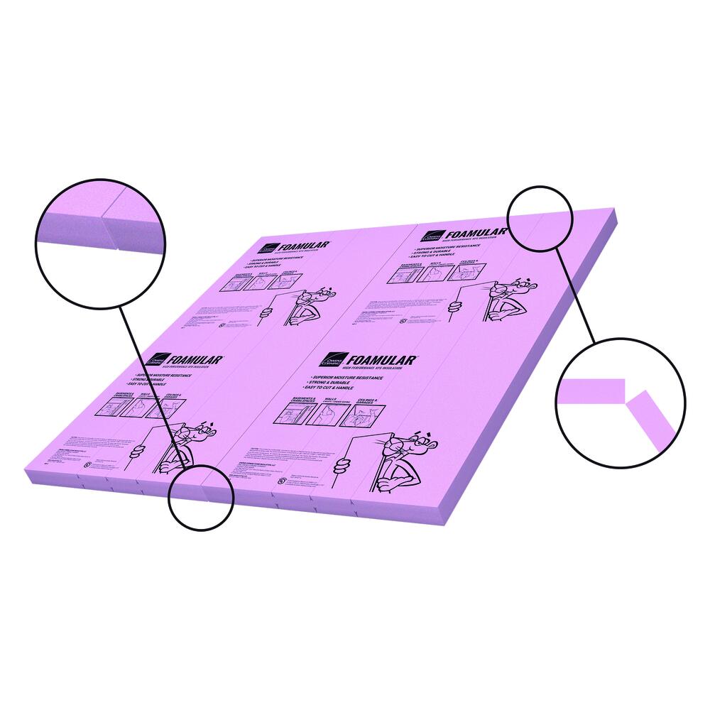 Owens Corning® FOAMULAR® 250 (25 psi) R-7.5 Extruded Polystyrene Foam Board Insulation 1-1/2 Owens Corning® FOAMULAR® 250 (25 psi) R-7.5 Extruded Polystyrene Foam Board Insulation 1-1/2
