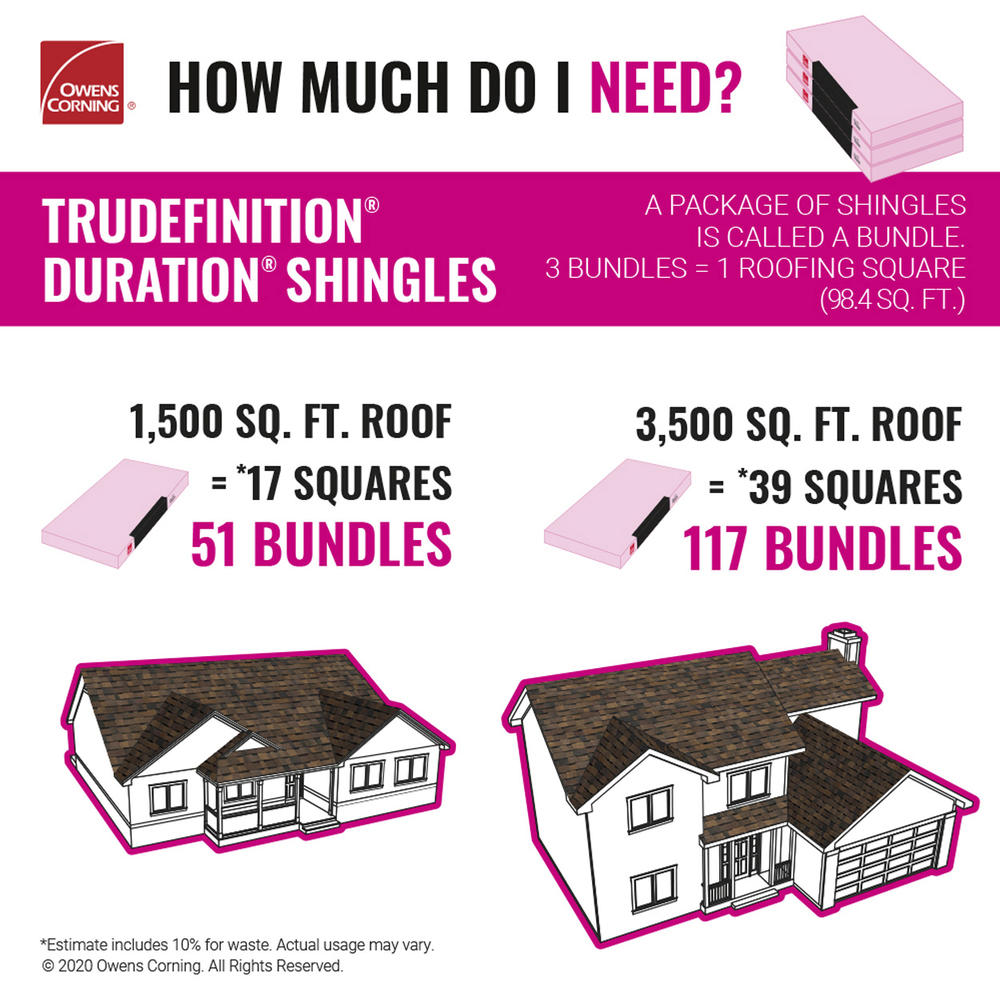 Owens Corning® TruDefinition® Duration® Teak Architectural Roofing Shingles (32.8 sq. ft.)