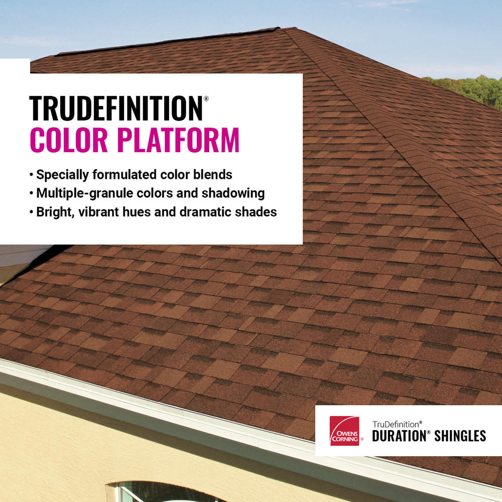 Owens Corning® TruDefinition® Duration® Teak Architectural Roofing Shingles (32.8 sq. ft.)