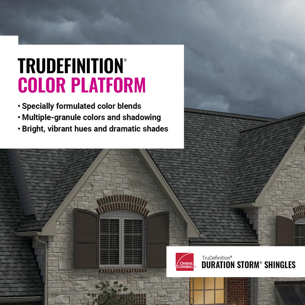 Owens Corning® TruDefinition® Duration STORM® Teak Impact-Resistant Roofing Shingles (32.8 sq. ft.)