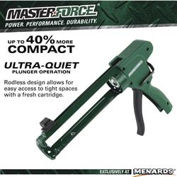 Pro Rodless Caulk Gun 10oz; 7:1 Thrust Ratio