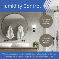 Panasonic® Whisper Vanity™ 80 CFM Universal Exhaust Bath Fan at Menards®