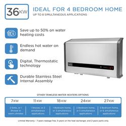 BLACK+DECKER 11 kW Self-Modulating 2.35 GPM Electric Tankless Water He –  The Garage Outfitter