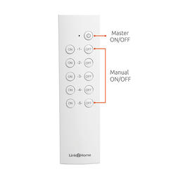 Link2Home Wireless Indoor Remote Control Outlet Switch with