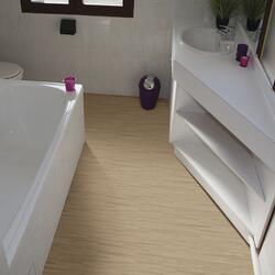 EverLast Tile® Natural Stone & Wood Collection Walnut Wood 20 x 20 Floating Luxury Vinyl Tile (16.7 sq.ft/pkg) EverLast Tile® Natural Stone & Wood Collection Walnut Wood 20 x 20 Floating Luxury Vinyl Tile (16.7 sq.ft/pkg)