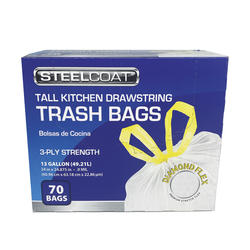 Glad Recycling 13 Gal. Tall Kitchen Blue Trash Bag (45-Count)