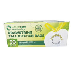Steelcoat® 13 Gallon Flap Tie Trash Bags - 50 count at Menards®