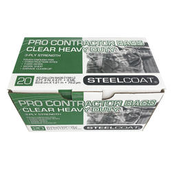 Dry It Center  Steelcoat 42 Gallon Clear Contractor Bags 20ct 3