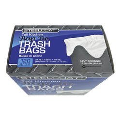 Steelcoat® 45 Gallon Flap Tie Recycling Trash Bags - 30 count at Menards®