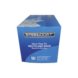 Steelcoat® Fresh Meadow 8 Gallon Flap Tie Trash Bags - 50 count