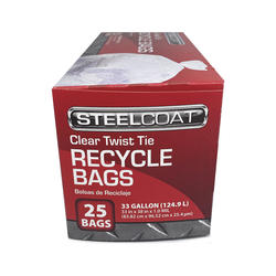 33 gallon Trash Bags clear 150 bags .9 mil L33391CR