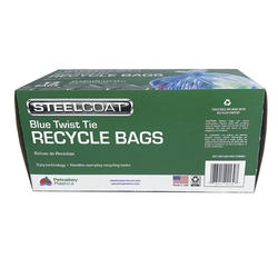 Steelcoat® 30 Gallon Blue Recycling Trash Bags - 20 count at Menards®