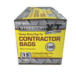 Iron Hold 55 Gal Contractor Trash Bags (618939) - 15 Count