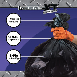 新品未使用millennium parade TRASH BOX ZIPフーディ Steelcoat XT® 55 Gallon Clean-Up Trash Bags - 40 Count at Menards®