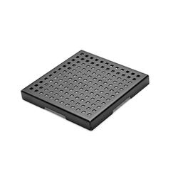 Danco 4-1/4 in. Matte Black Square Stainless Steel Drain Cover 4010182