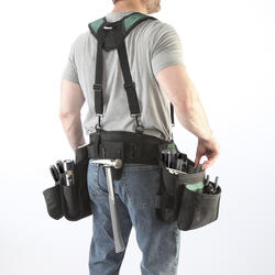 Masterforce® 18-Pocket Pro Carpenter's Tool Belt with Suspenders at ...