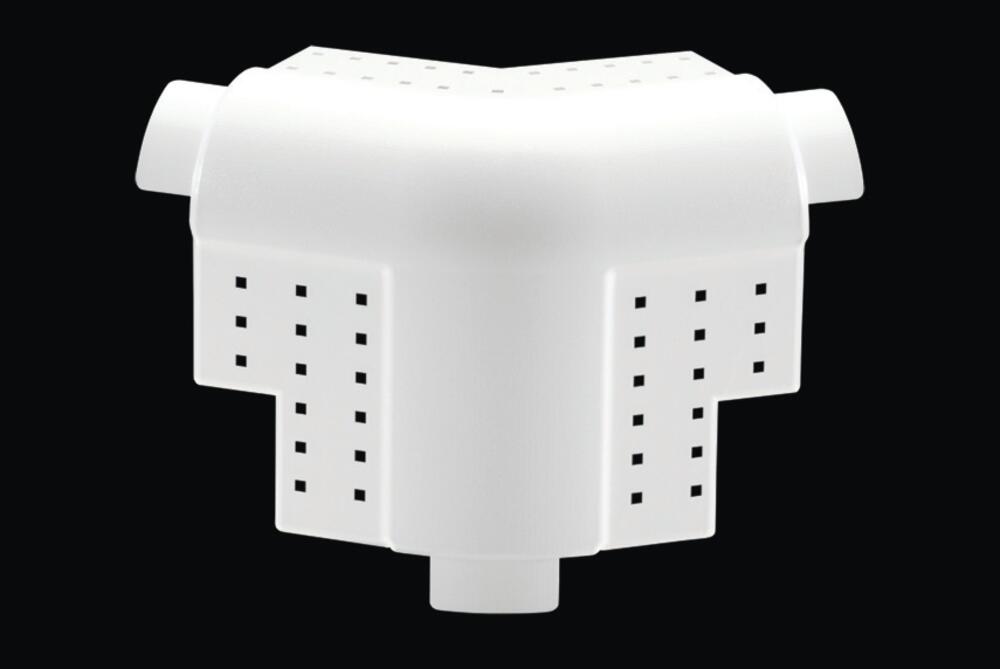 1-1/2 in. Vinyl 3-Way Bullnose Corner Cap (50-Pack)