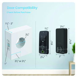 Lockly® Visage Zeno Series Deadbolt Edition in Matte Black at Menards®