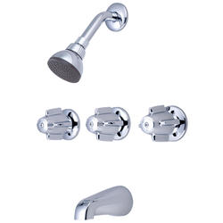 Central Brass 0971-Z Three Handle Polished Chrome Tub & Shower Set at ...