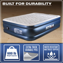 Queen Deluxe Never Leak Wave Beam Double High Air Mattress with Built