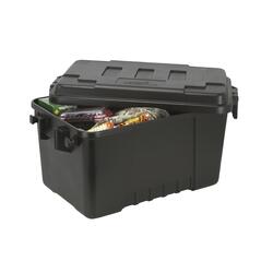 Plano Sportsman's Trunk, Black, 56-Quart Lockable Plastic Storage Box