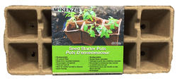 Biodegradable Seed Starting Pots | 100% Organic Recycled Paper | 60 3.5”  Pots, 24 Wooden Tags