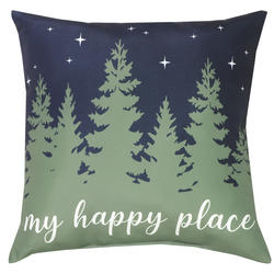 Backyard Creations 18 My Happy Place Patio Toss Pillow