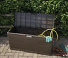 74 Gallon Brown Polypropylene Deck Box