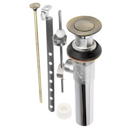 Keeney® Antique Brass Pop-Up Bathroom Sink Drain with Overflow at Menards®