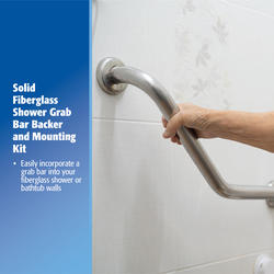 Wall Anchors Installing Grab Bars In Fiberglass Shower Pair Grab