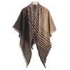Birch & Blossom Ladies' Brown & Black Triangle Scarf