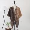 Birch & Blossom Ladies' Brown & Black Triangle Scarf