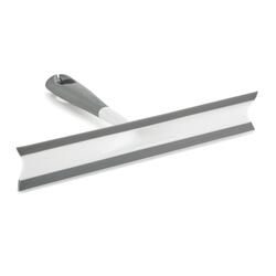InterDesign 58740 Shower Squeegee, 12 Inch Blade, 7-1/2 Inch Overall  Length, Clear: Window Squeegees (081492587408-1)