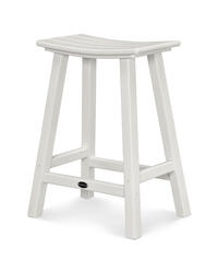 POLYWOOD® Great Lakes White Dining Patio Bar Stool at Menards®